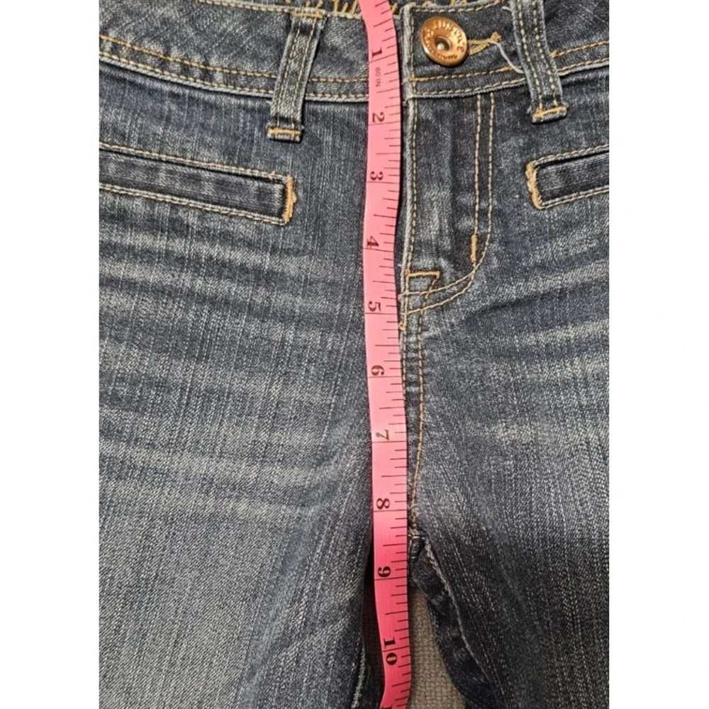 Justice Girls Simply Low Premium Jeans Size 10R Bootcut Medium Wash Blue Denim